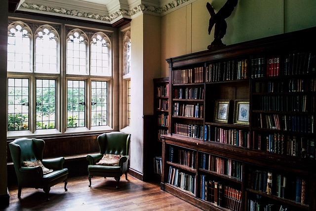 peaceful library interior with warm lighting representing thoughtful education and reflection